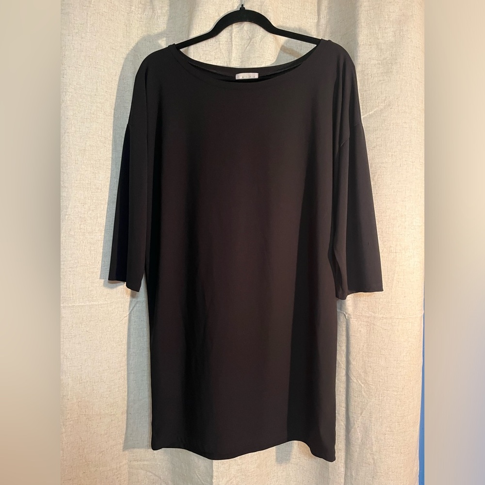 Simple Black Shift Dress
